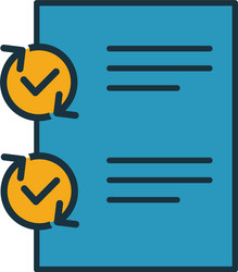 testing icon simple element from project vector image