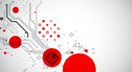 abstract background on technological vector image