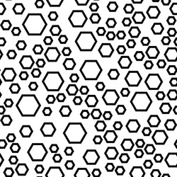 Abstract shapes seamless pattern on white vector