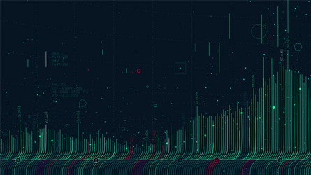 futuristic infographics complex databases thread vector image
