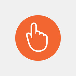 hand cursor sign icon pointer symbol vector image