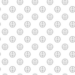 unique brain seamless pattern with various icons vector image
