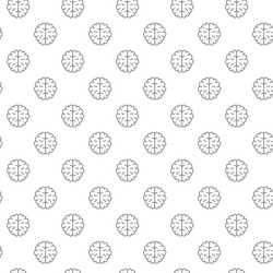 Unique brain seamless pattern with various icons vector