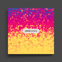 abstract background with color circles vector image
