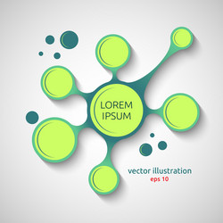 Infographic green design vector