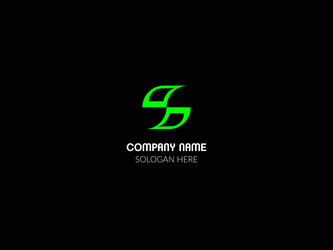 S modern letter logo Royalty Free Vector Image