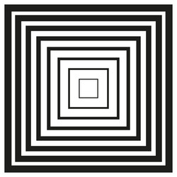 square frame pattern concentric rectangles black vector image