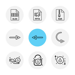 xlsx excel pptx power point rar compressed vector image