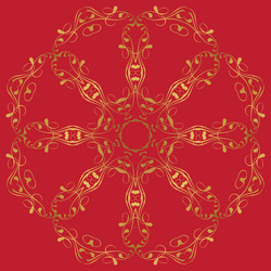 circular abstract pattern in arabic style vector image