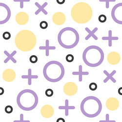 Memphis seamless pattern with geometric element vector