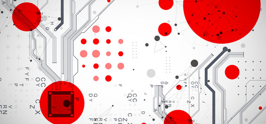 abstract background on technological vector image