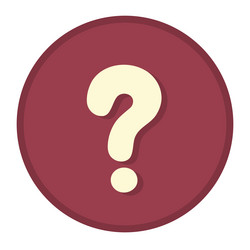 bubble with interrogation button vector image