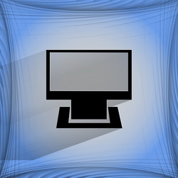 computer flat modern web button vector image