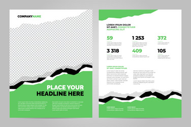 data layout template design vector