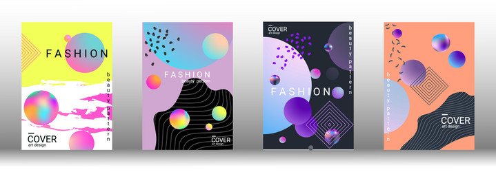 future futuristic template with abstract forms vector image