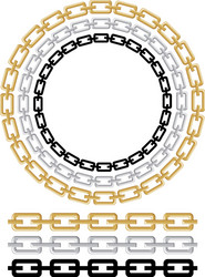 Interlocking Chain Links vector image