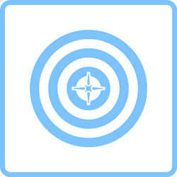 target with dart in center icon vector image