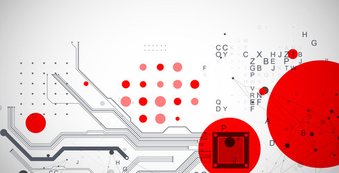 abstract background on technological vector image