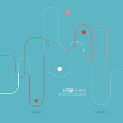 abstract background with curved lines dotted vector image