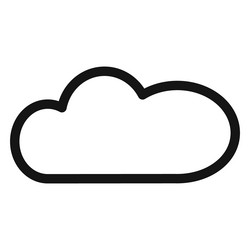 cloud icon perfect for web hosting services vector image