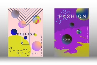 future futuristic template with abstract forms vector image