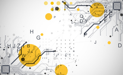 abstract background on technological vector image
