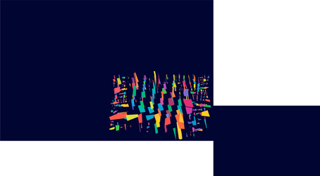 abstract art - random geometry shapes generative vector image