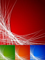 Abstract Chaotic Line Background vector image