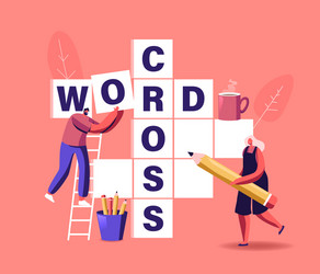Brain Puzzle Solving - Word Game vector image