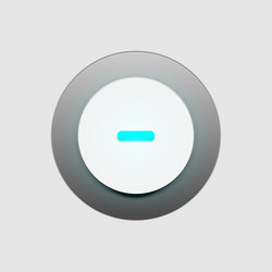 button user interface vector image