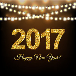 New year postcard vector