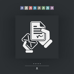 mail with a signed document vector image