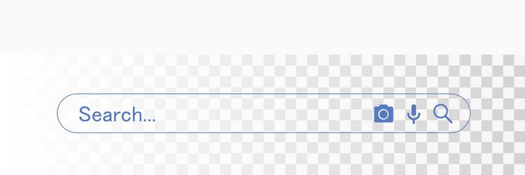 search bar internet box website ui bars vector image