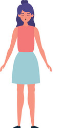 Avatar woman person design vector