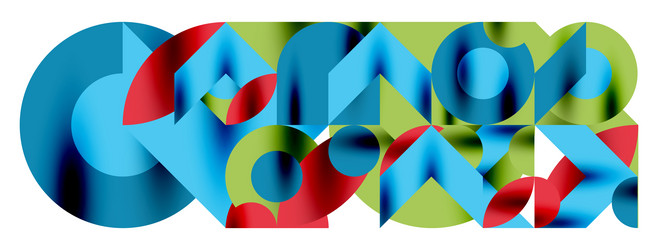 circle pattern round elements with lines vector image