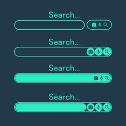 search bar design element for website vector image