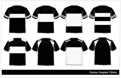 Fashion T-Shirt Template Vector Image