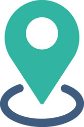 geo targeting icon from business bicolor set vector image