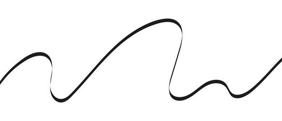 swoosh swash underline stroke setabstract wavy vector