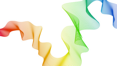 abstract backdrop with wave gradient lines vector image