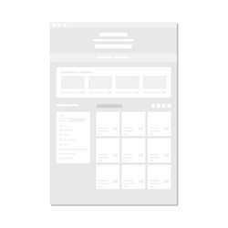 Website wireframe ui landing pages template illust vector