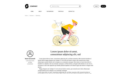 cyclist in shadow of sharp lines style vector image
