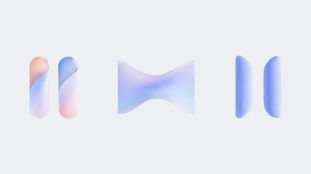 elegant abstract forms featuring soft and subtle vector image