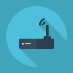 flat modern design with shadow internet wi fi vector image