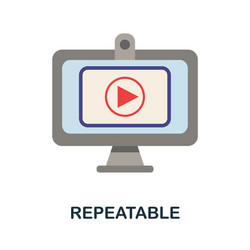repeatable icon simple element from online vector image
