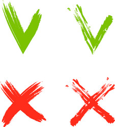 set check marks - selection buttons vector image
