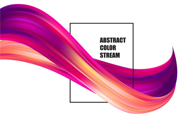 abstract colorful background color flow vector image