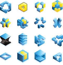 Cube devices Royalty Free Vector Image - VectorStock