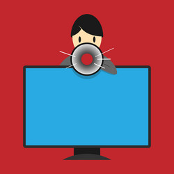 flat design empty esp template vector image