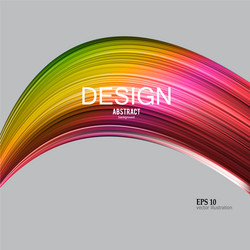 abstract background colorful curve imag vector image